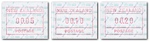 1986 Map Frama Stamps